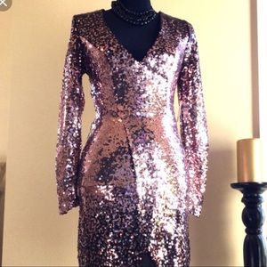NWOT purple sequin Charlotte Russe dress